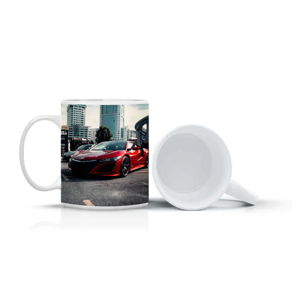 Honda NSX Red Supercar City Street – Mugs