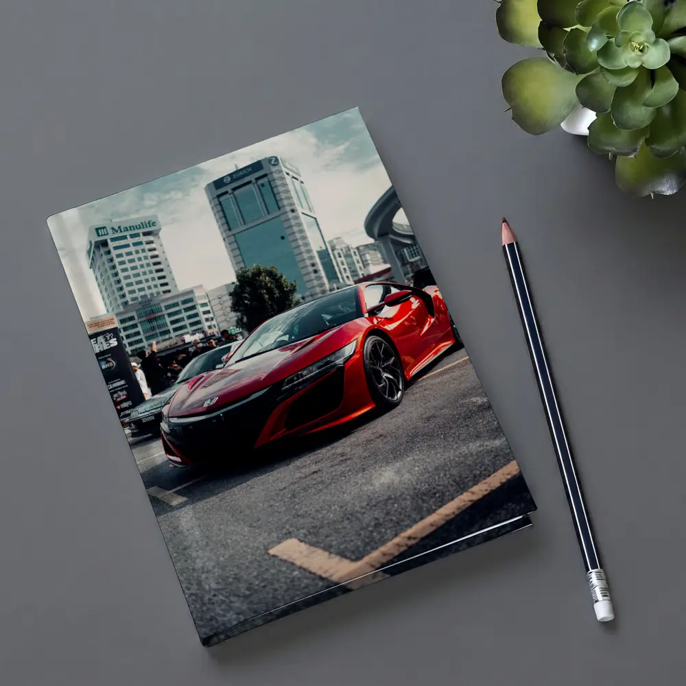 Honda NSX Red Supercar City Street – Notebooks