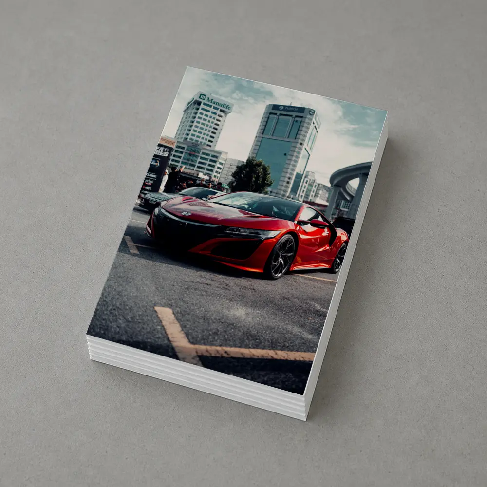 Honda NSX Red Supercar City Street – Postcards