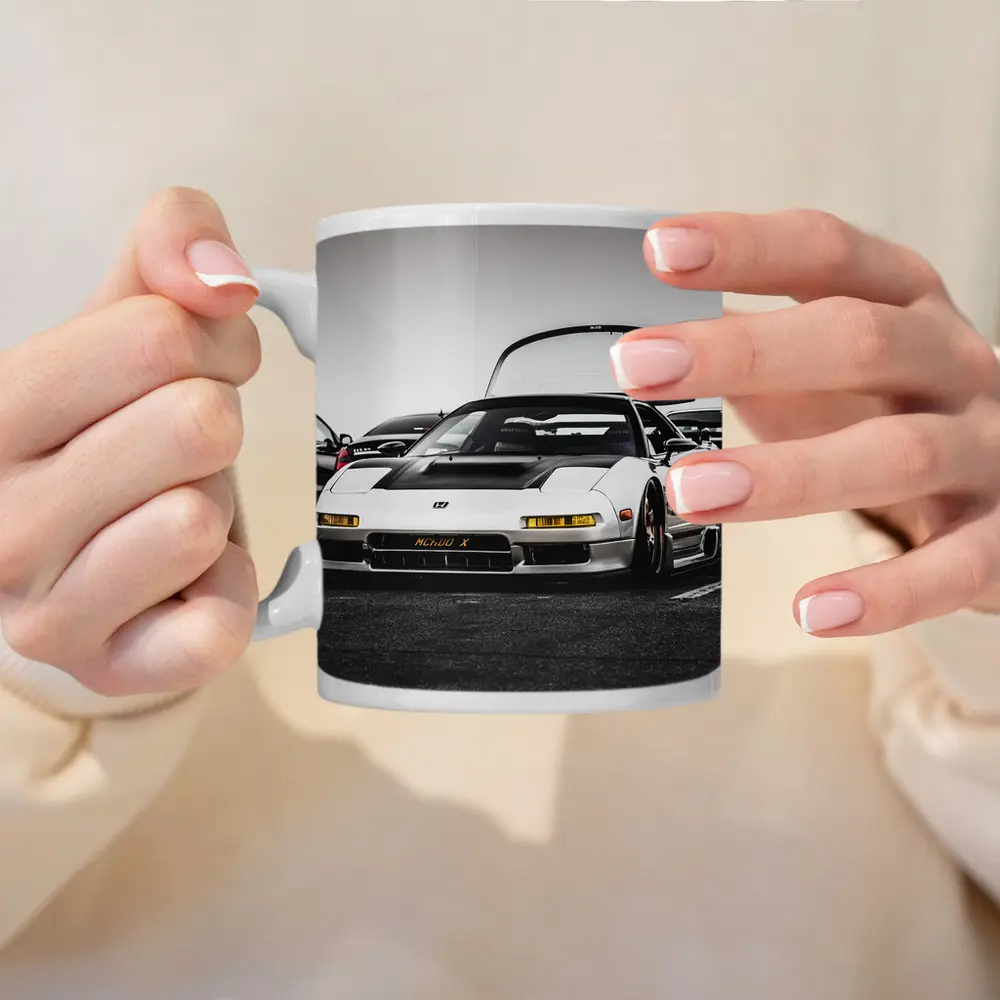 Acura NSX White Wide Body Car Meet – Mugs