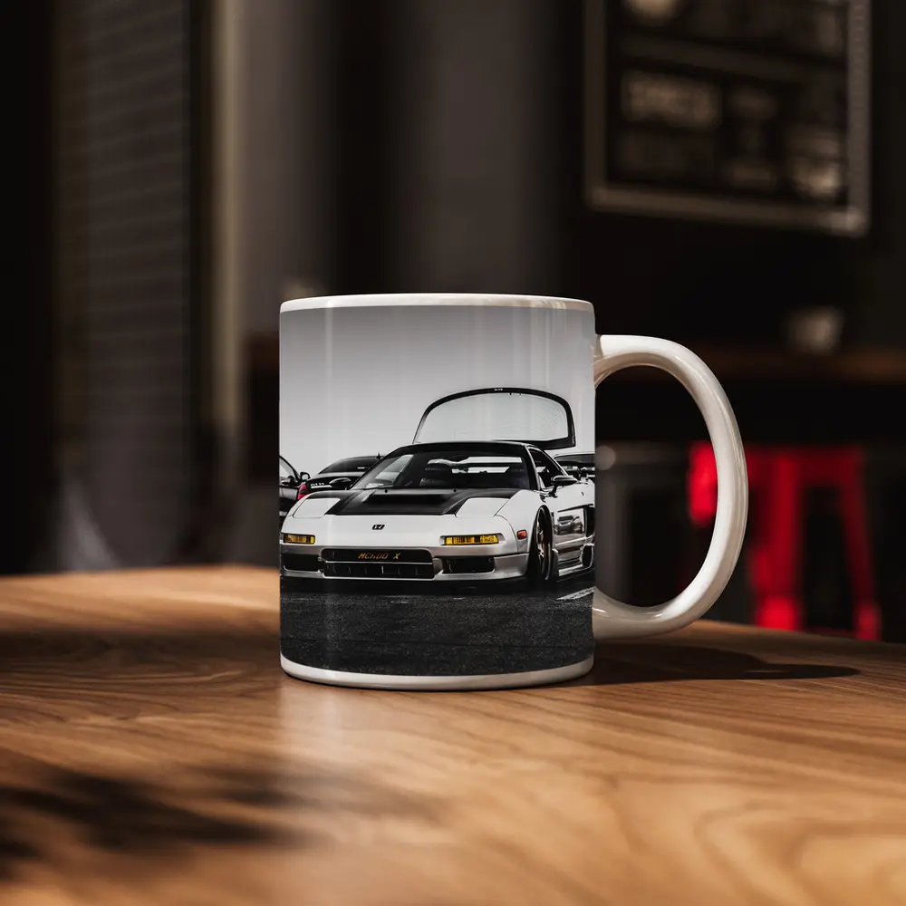 Acura NSX White Wide Body Car Meet – Mugs