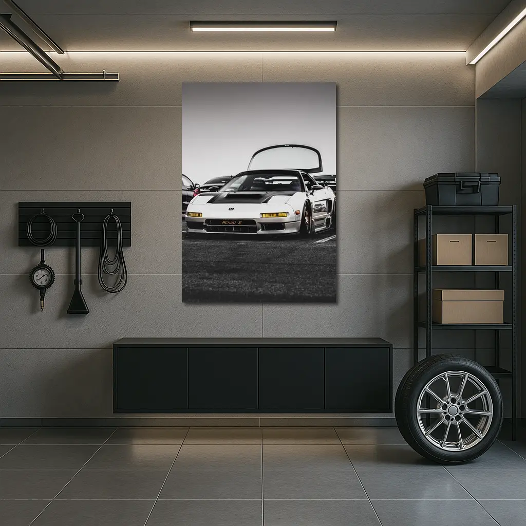 Acura NSX White Wide Body Car Meet – Wall Art