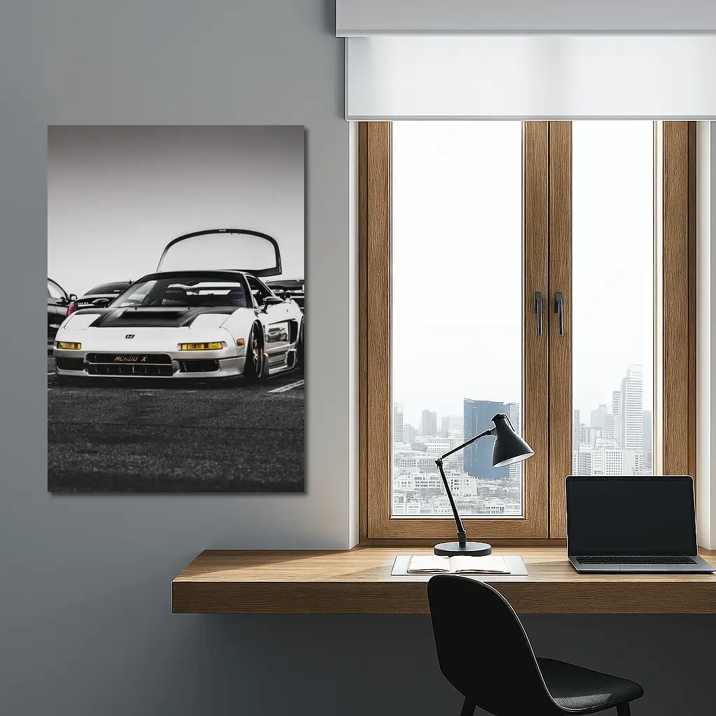 Acura NSX White Wide Body Car Meet – Wall Art