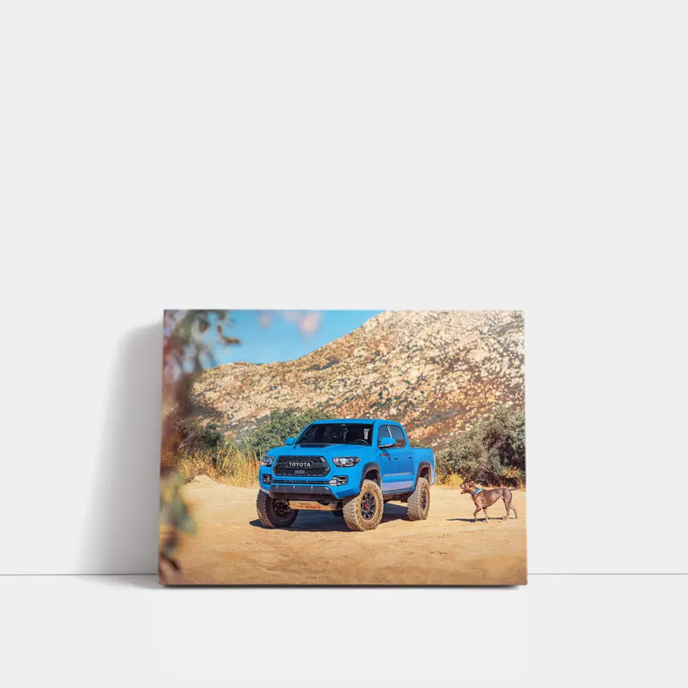 Toyota Tacoma TRD Blue Truck Dirt Trail – Wall Art