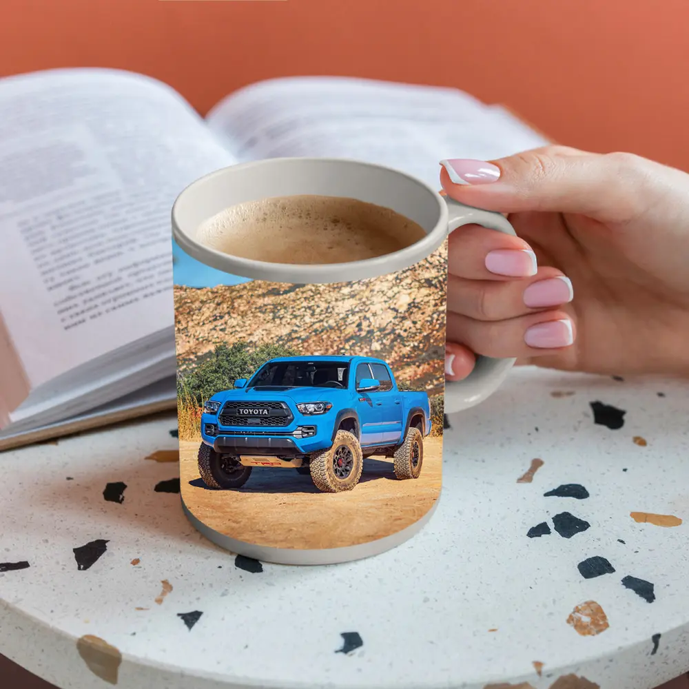 Toyota Tacoma TRD Blue Truck Dirt Trail – Mugs
