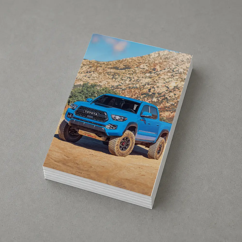 Toyota Tacoma TRD Blue Truck Dirt Trail – Postcards