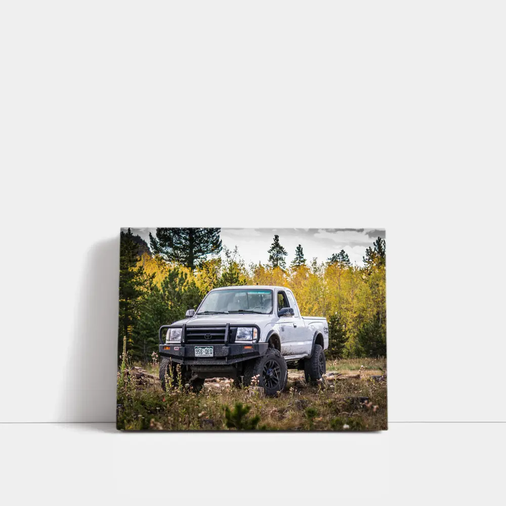 Toyota Tacoma Lifted Truck Forest Trail – Wall Art