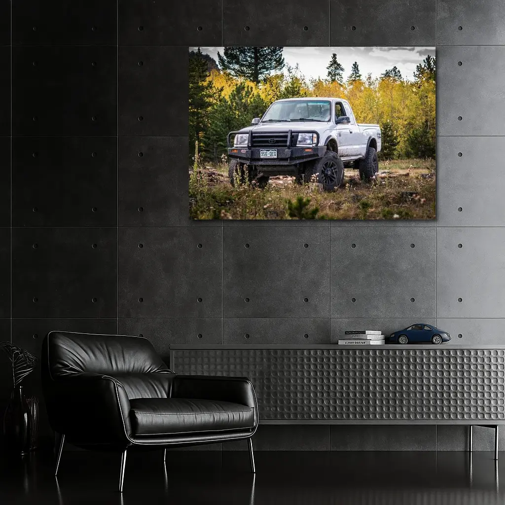 Toyota Tacoma Lifted Truck Forest Trail – Wall Art