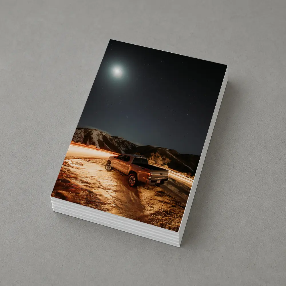 Toyota Tacoma Under Starry Mountain Night Sky – Postcards