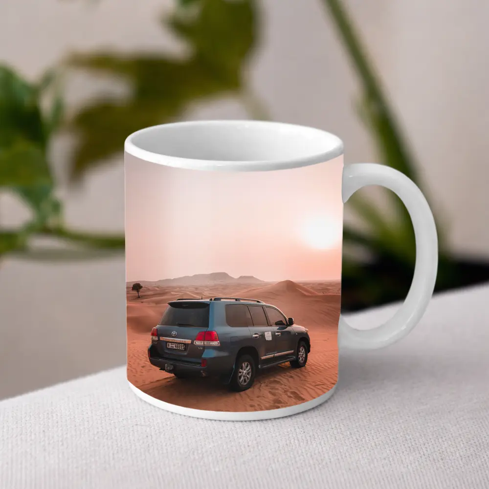 Toyota Land Cruiser Desert Sand Dunes Sunset – Mugs