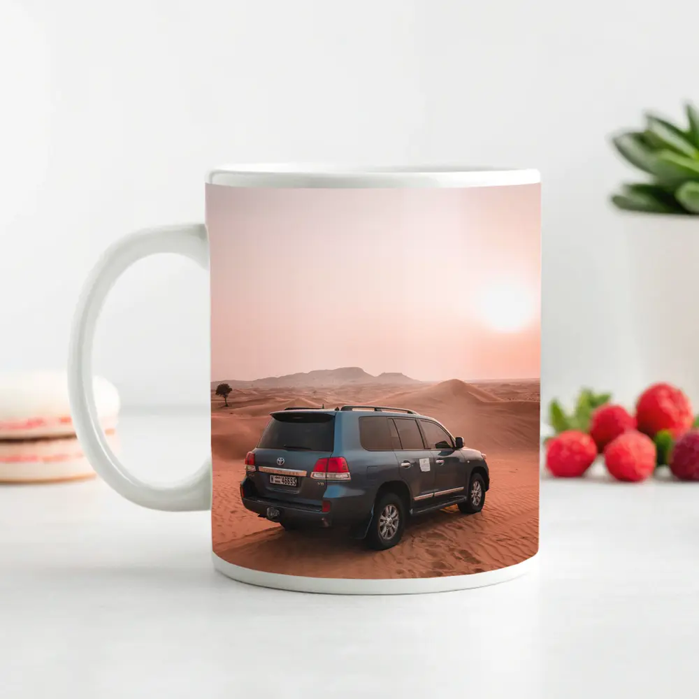 Toyota Land Cruiser Desert Sand Dunes Sunset – Mugs