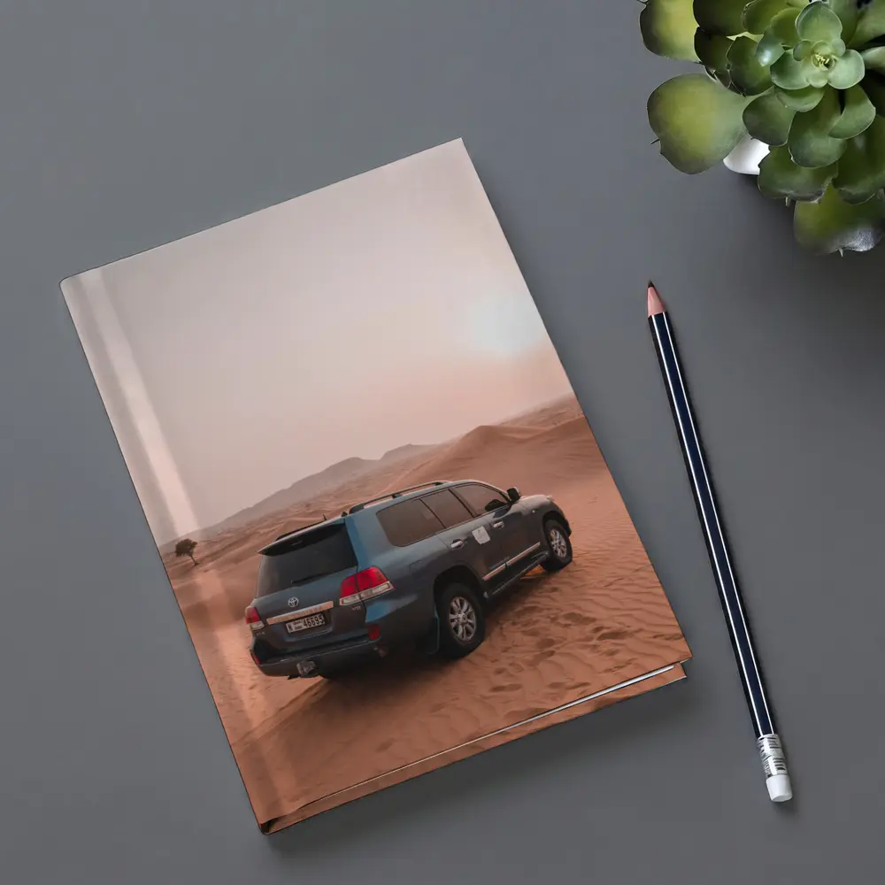 Toyota Land Cruiser Desert Sand Dunes Sunset – Notebooks