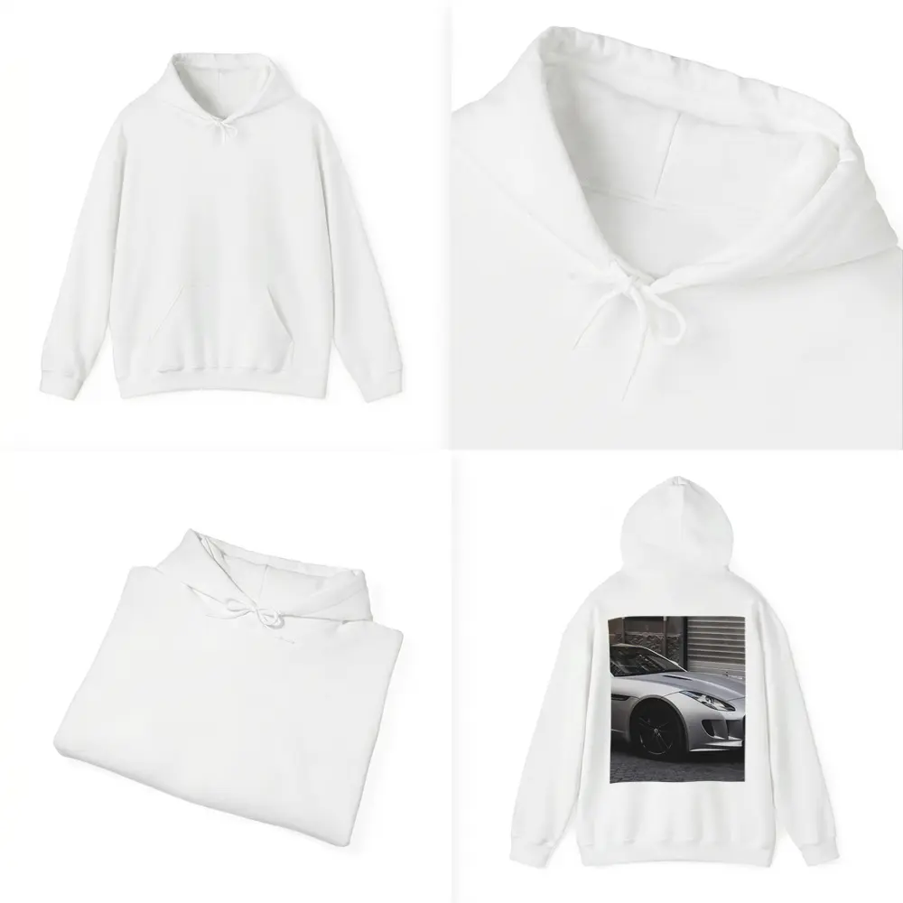 Jaguar F-Type Coupe Parked City Street – Hoodies