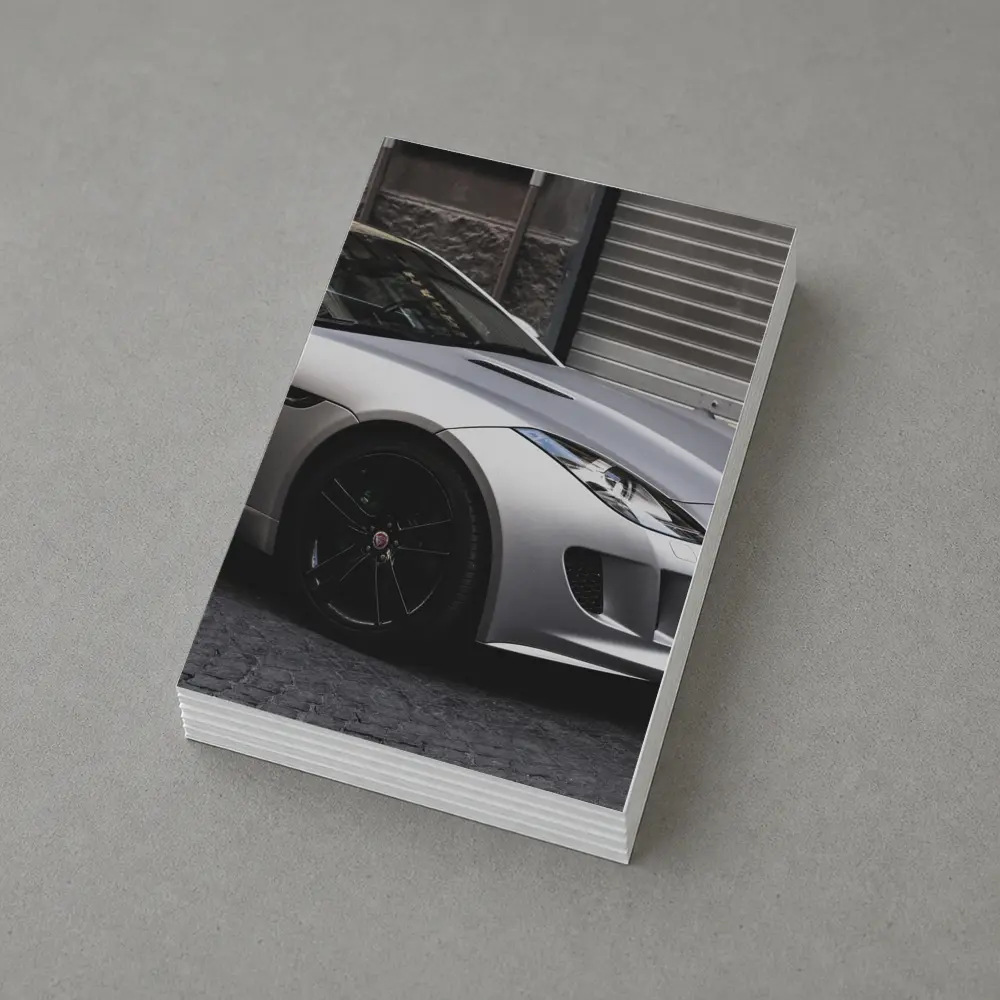 Jaguar F-Type Coupe Parked City Street – Postcards