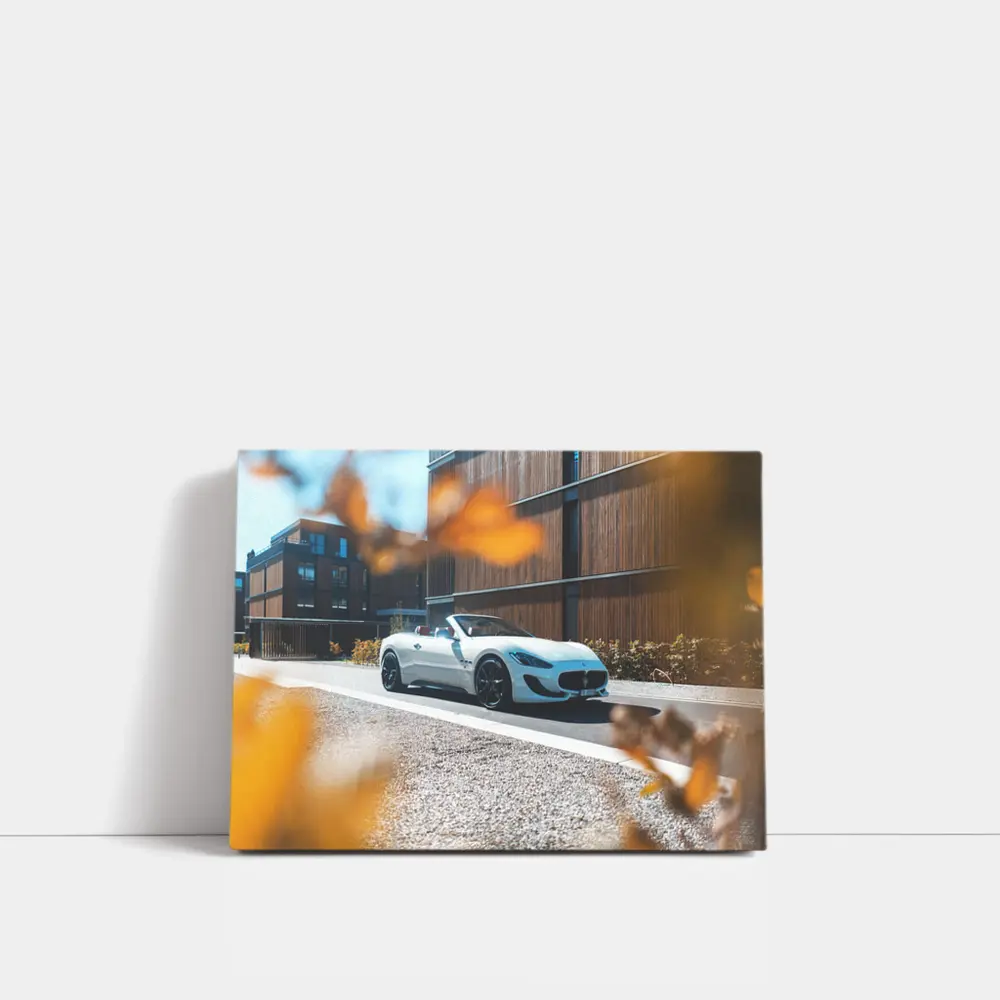 Maserati GranTurismo Convertible White Urban Street – Wall Art