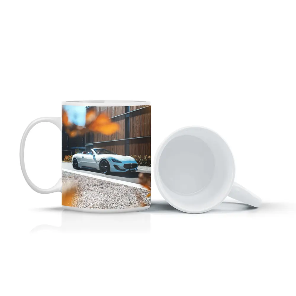 Maserati GranTurismo Convertible White Urban Street – Mugs
