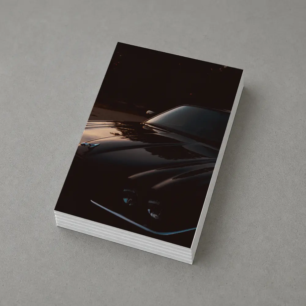 Black Chevrolet Corvette Classic Muscle Car – Postcards