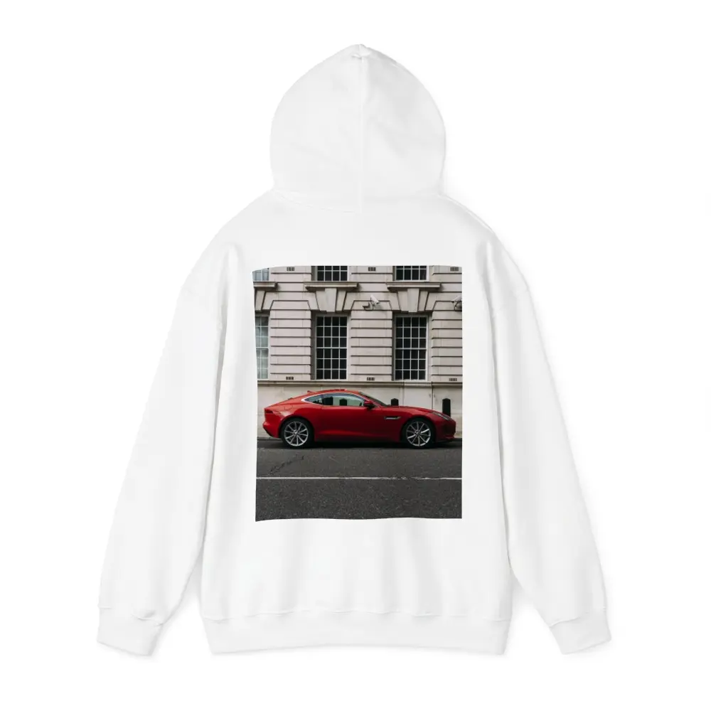 Red Jaguar F-Type Coupe London Street – Hoodies