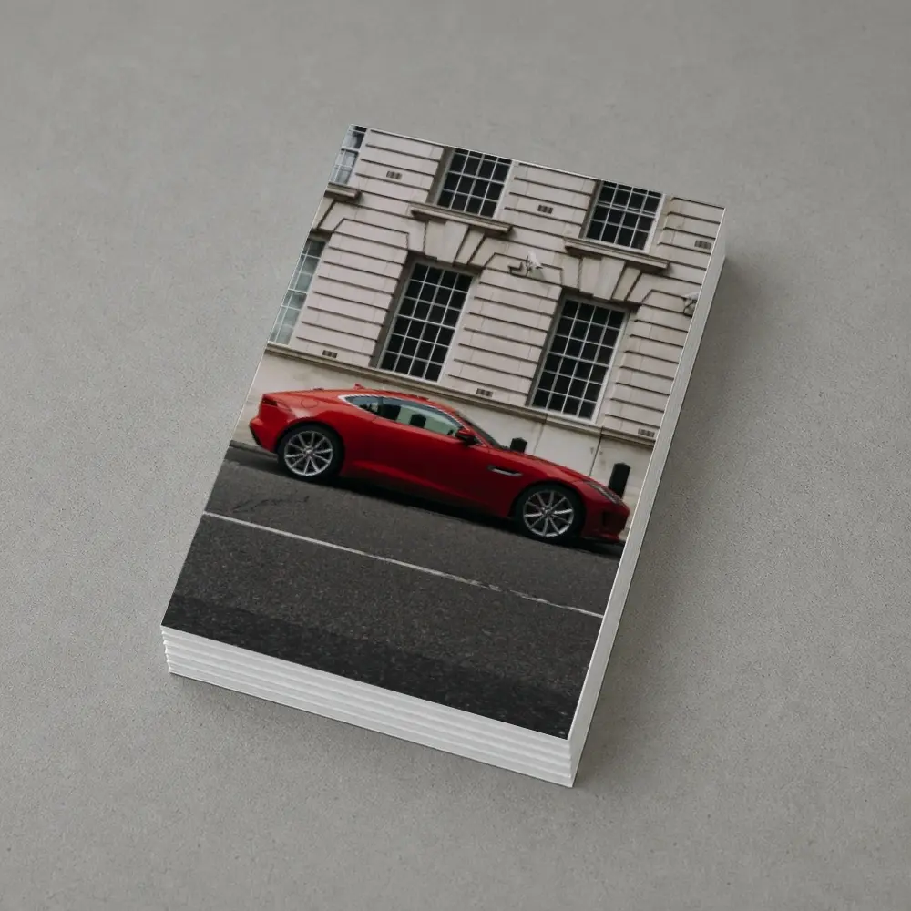 Red Jaguar F-Type Coupe London Street – Postcards