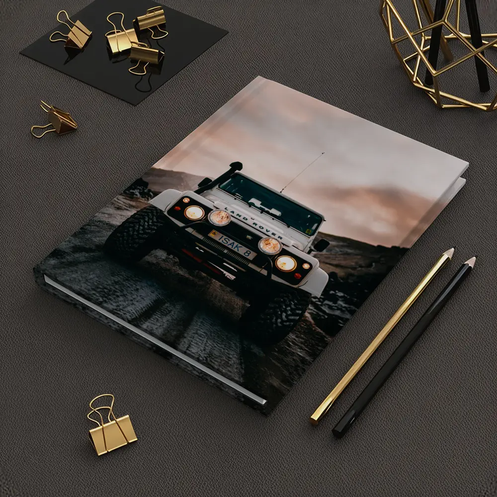 Land Rover Defender White Off Road Trail – Notebooks
