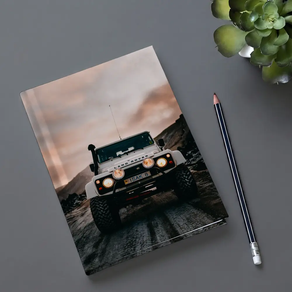 Land Rover Defender White Off Road Trail – Notebooks