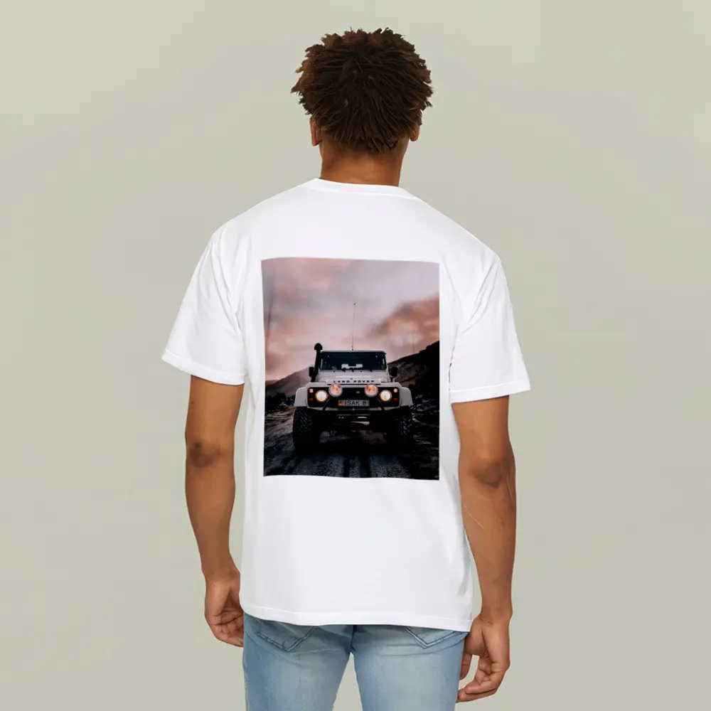 Land Rover Defender White Off Road Trail – T-Shirts