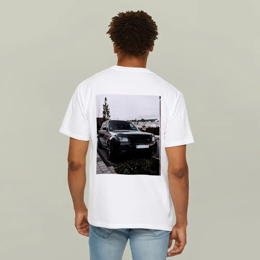 Black Range Rover Parked Residential Street – T-Shirts
