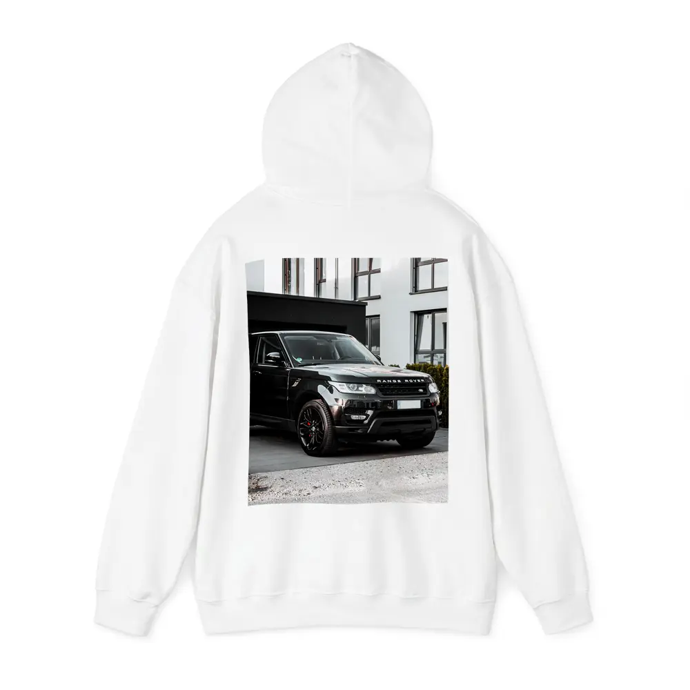 Black Range Rover Sport Parked Outside House – Hoodies
