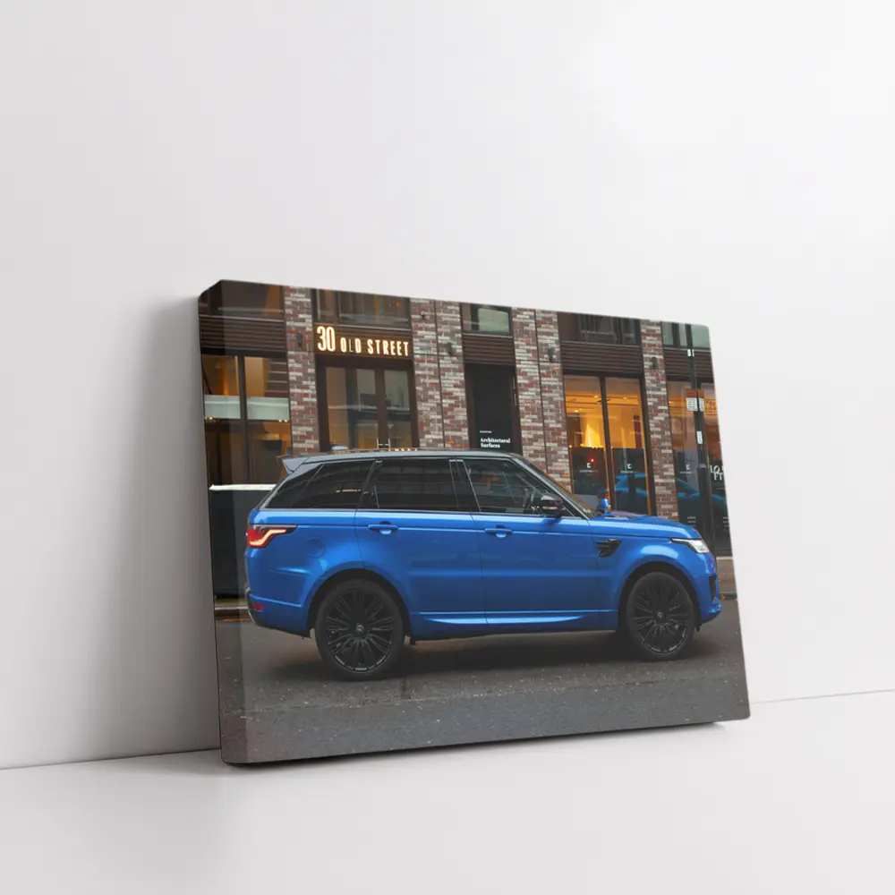 Range Rover Sport Blue City Street – Wall Art