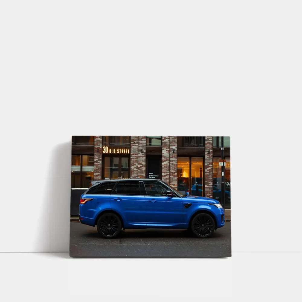 Range Rover Sport Blue City Street – Wall Art