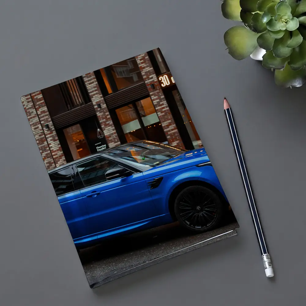 Range Rover Sport Blue Urban Street Scene – Notebooks