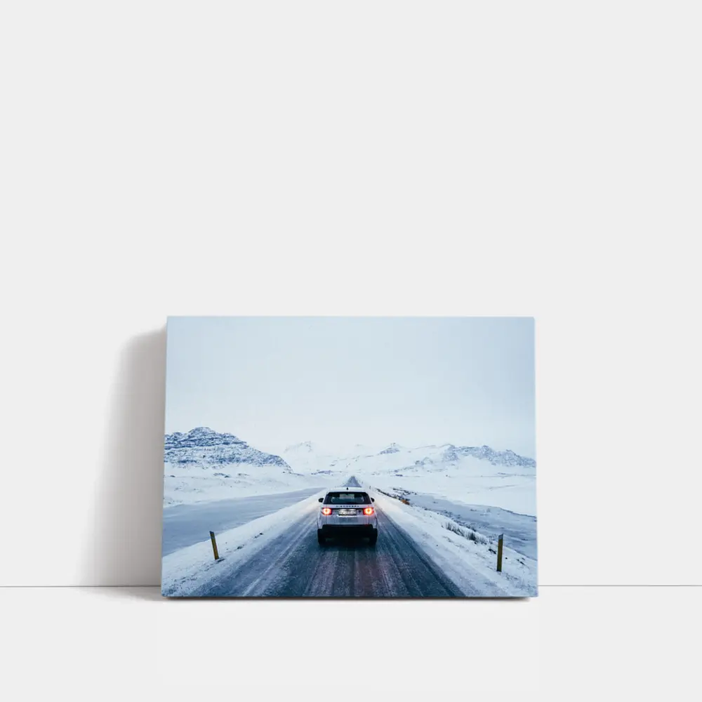 Land Rover Discovery Snowy Mountain Road – Wall Art