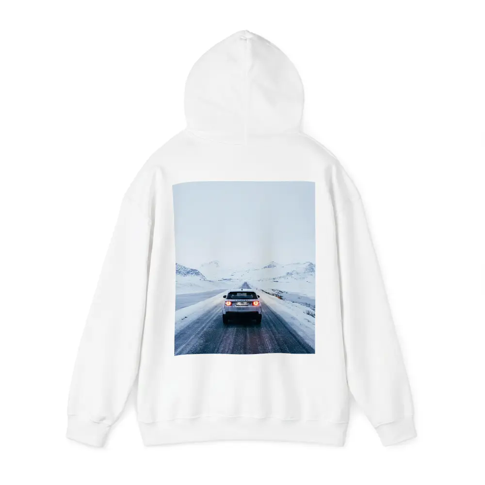 Land Rover Discovery Snowy Mountain Road – Hoodies