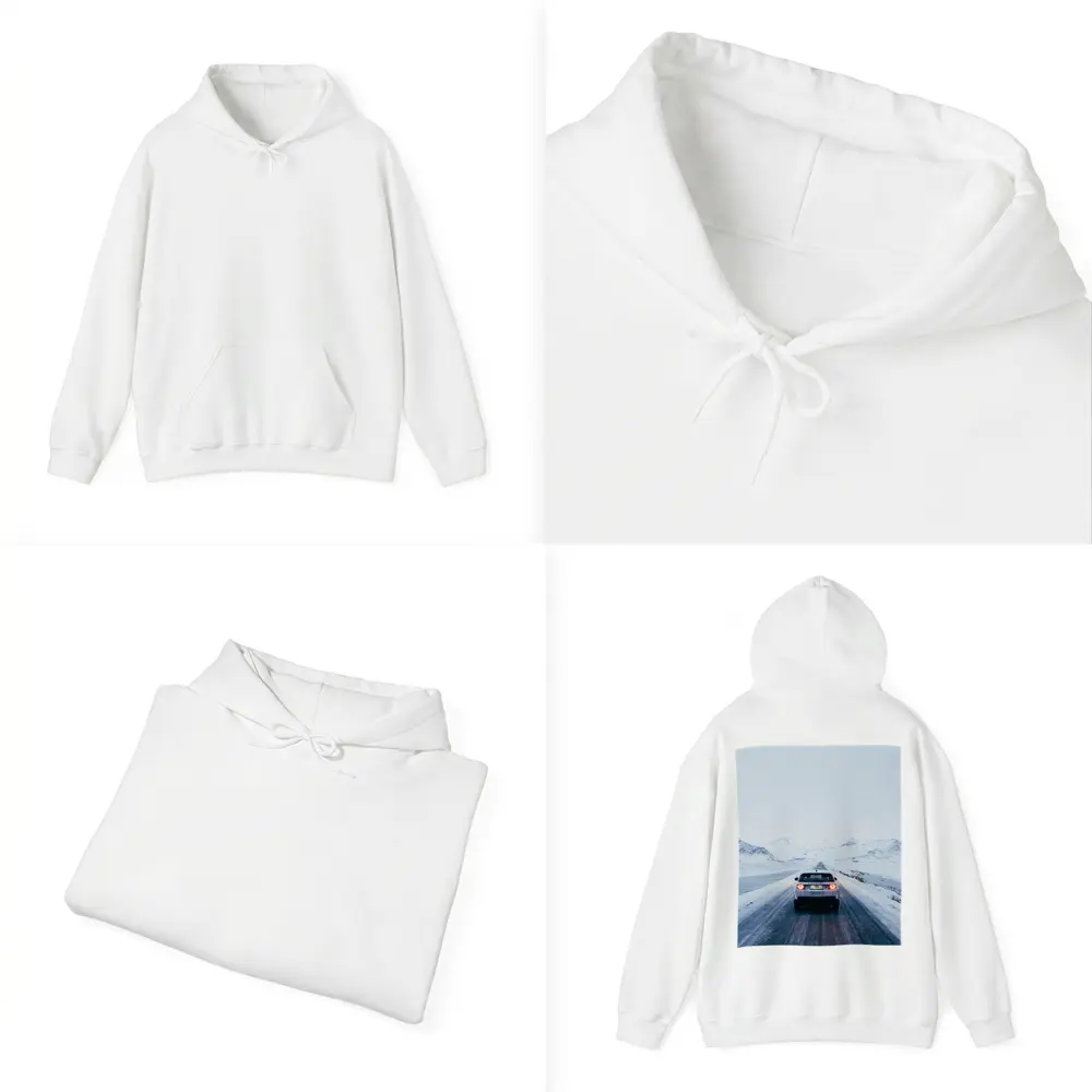 Land Rover Discovery Snowy Mountain Road – Hoodies