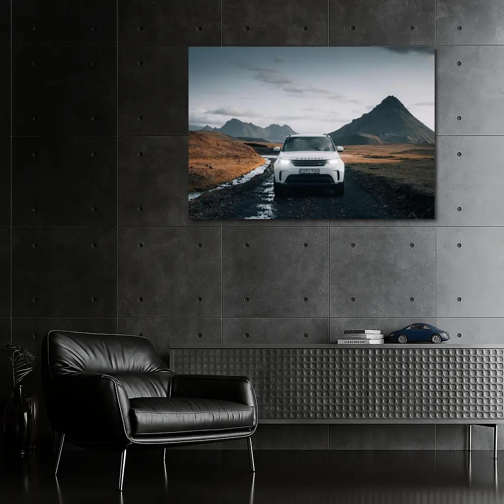 Land Rover Discovery on Rugged Mountain Road – Wall Art