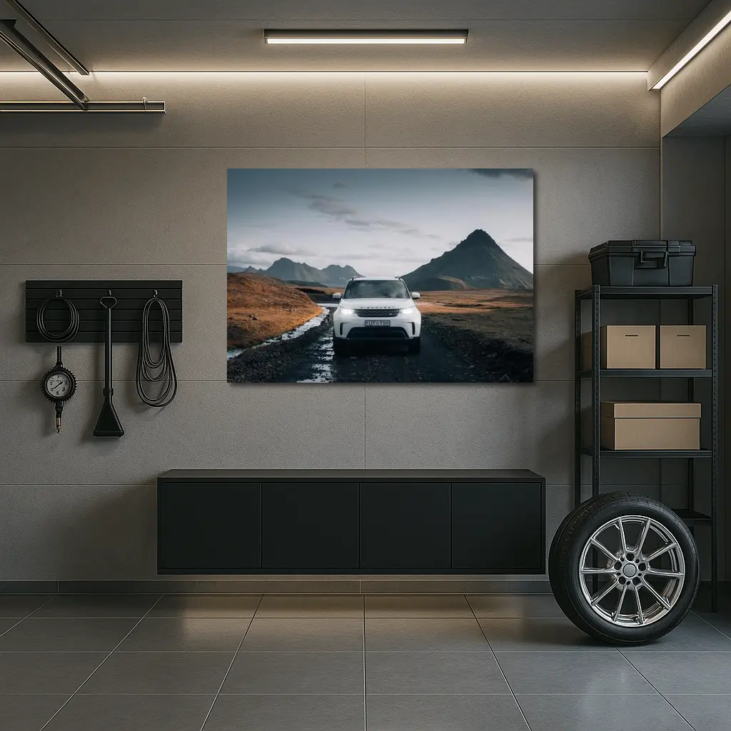 Land Rover Discovery on Rugged Mountain Road – Wall Art