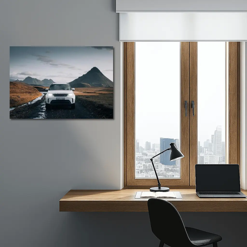 Land Rover Discovery on Rugged Mountain Road – Wall Art