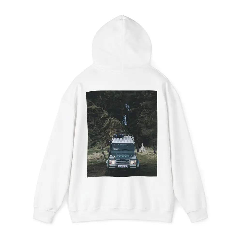 Land Rover Defender Dark Canyon Waterfall – Hoodies