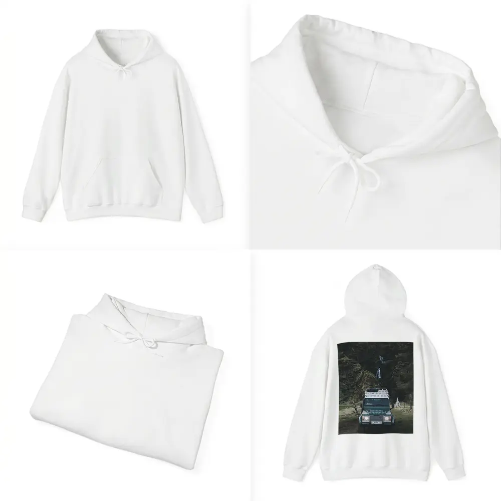 Land Rover Defender Dark Canyon Waterfall – Hoodies
