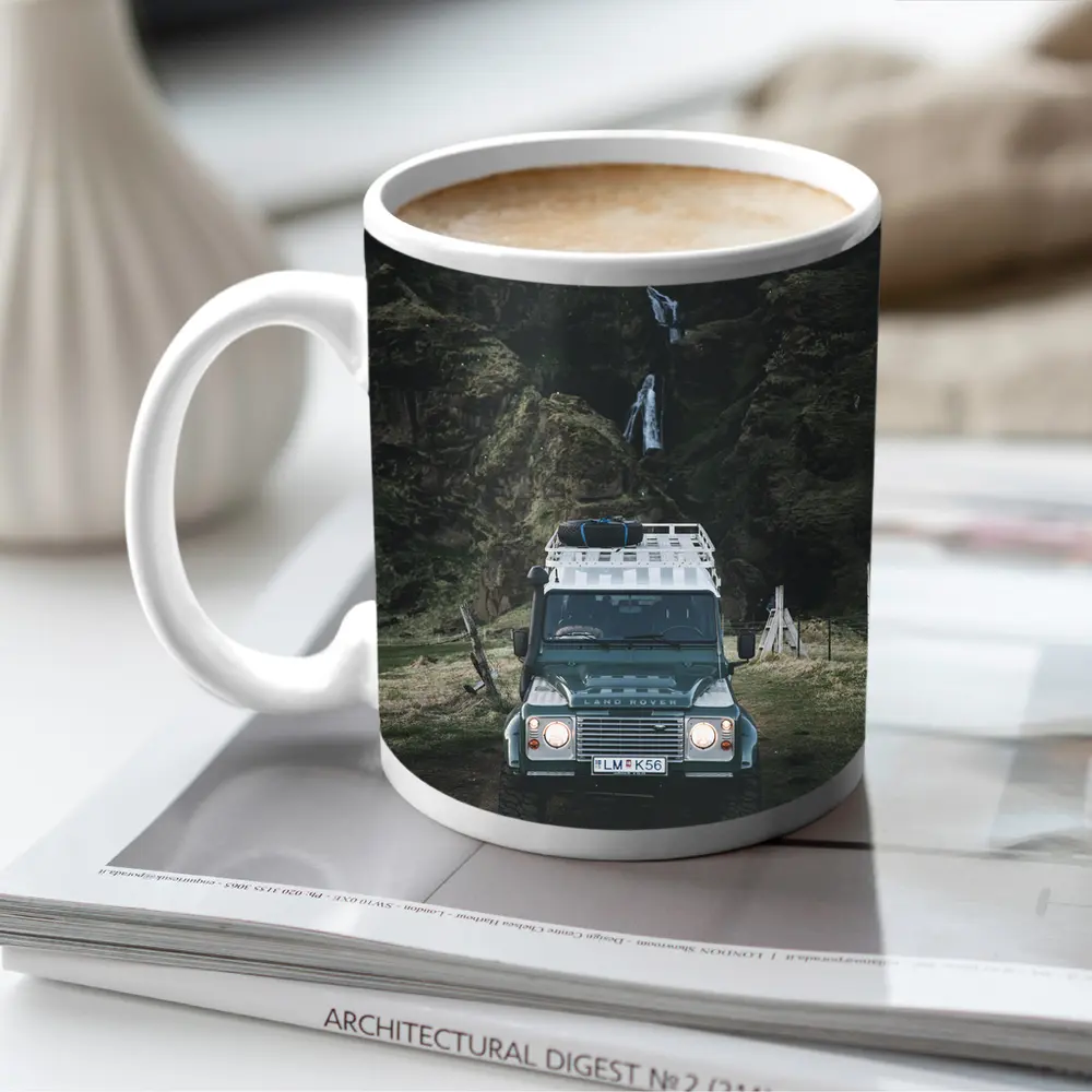 Land Rover Defender Dark Canyon Waterfall – Mugs