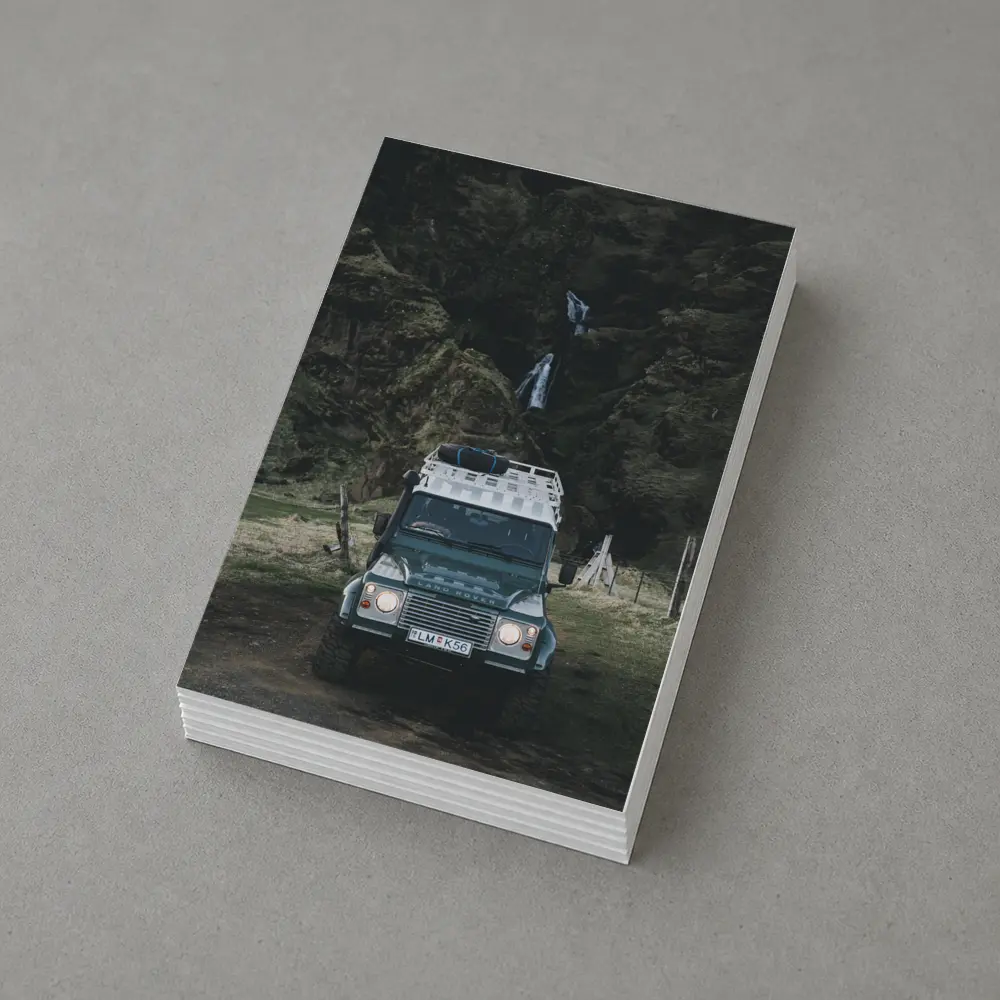 Land Rover Defender Dark Canyon Waterfall – Postcards