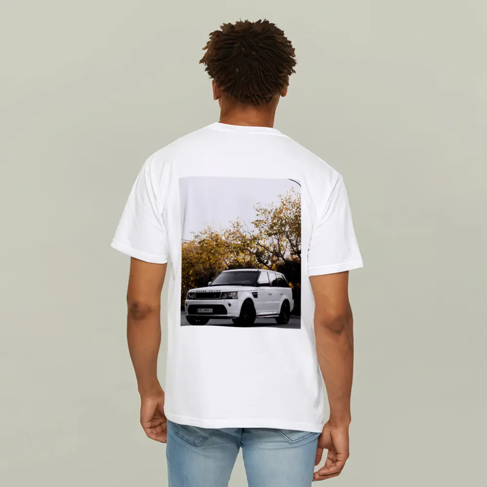 Range Rover Sport White SUV Autumn Trees – T-Shirts