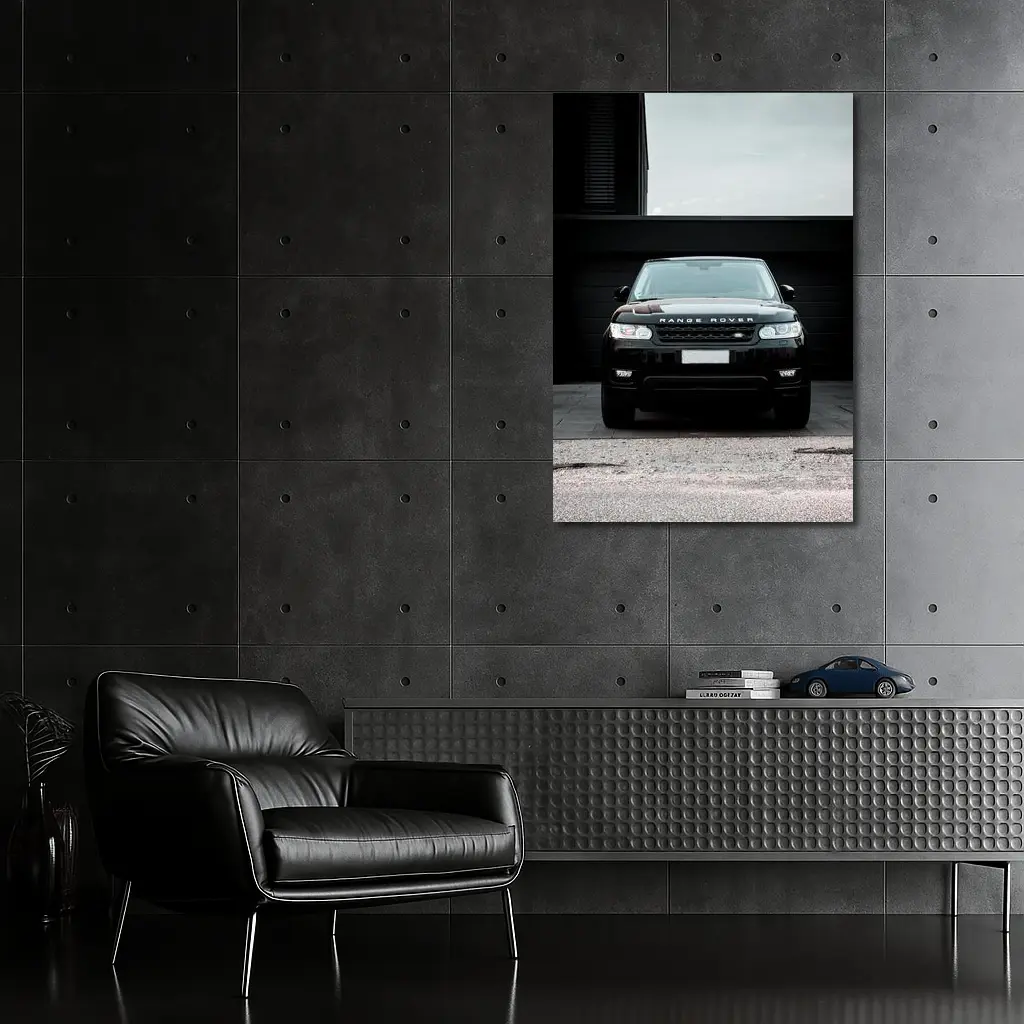 Black Range Rover Sport Front View – Wall Art