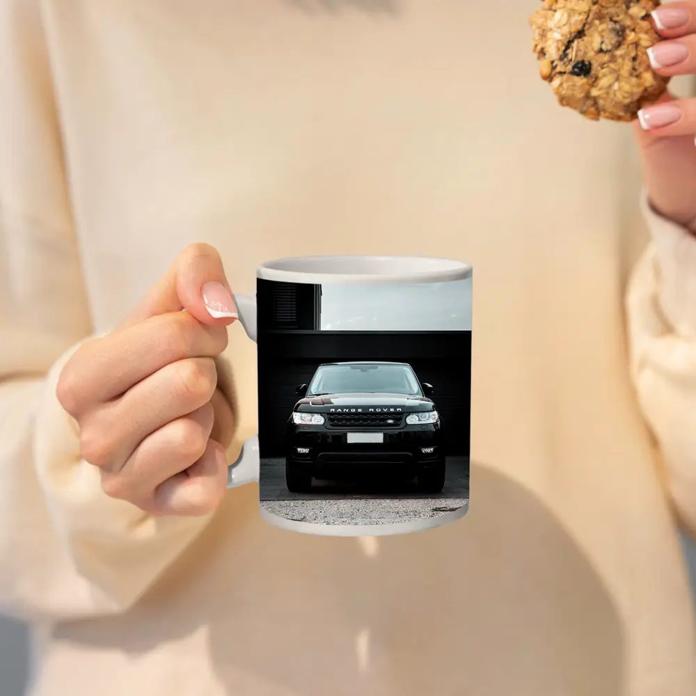 Black Range Rover Sport Front View – Mugs