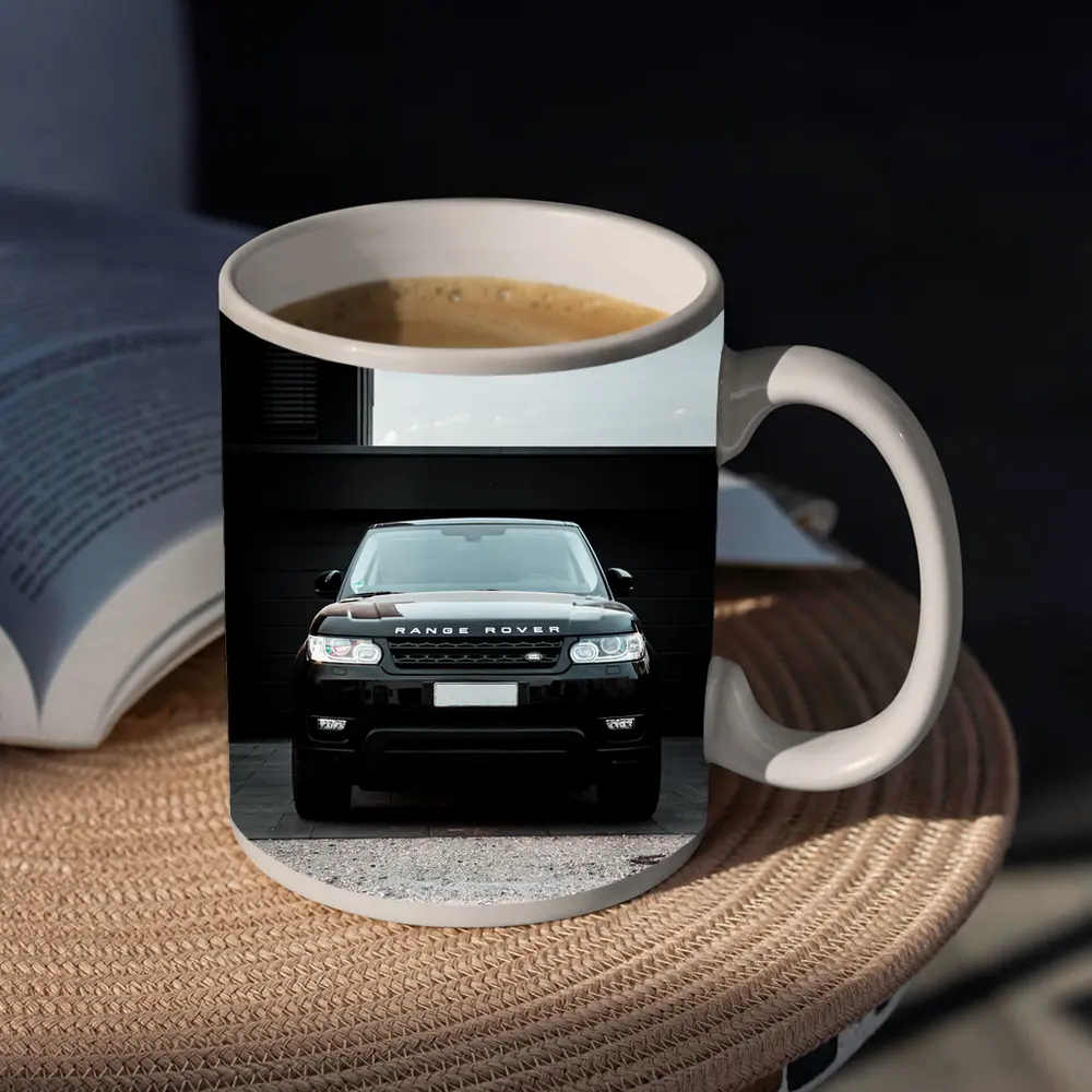 Black Range Rover Sport Front View – Mugs