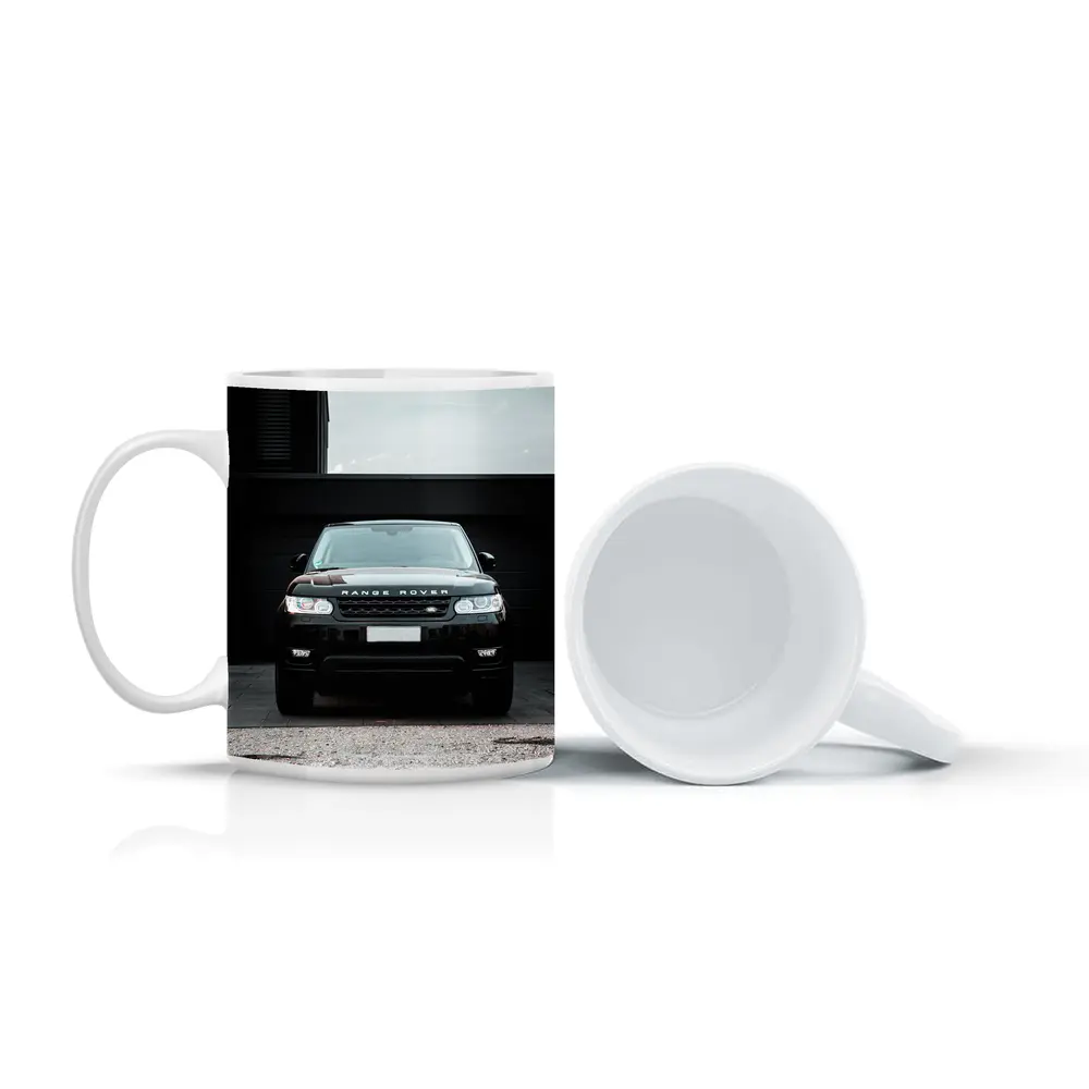 Black Range Rover Sport Front View – Mugs