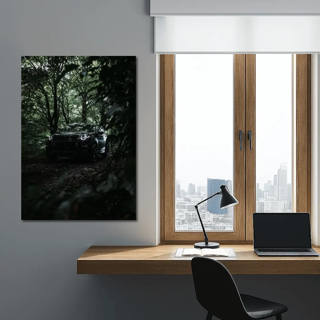 Land Rover Discovery Dark Forest Trail – Wall Art