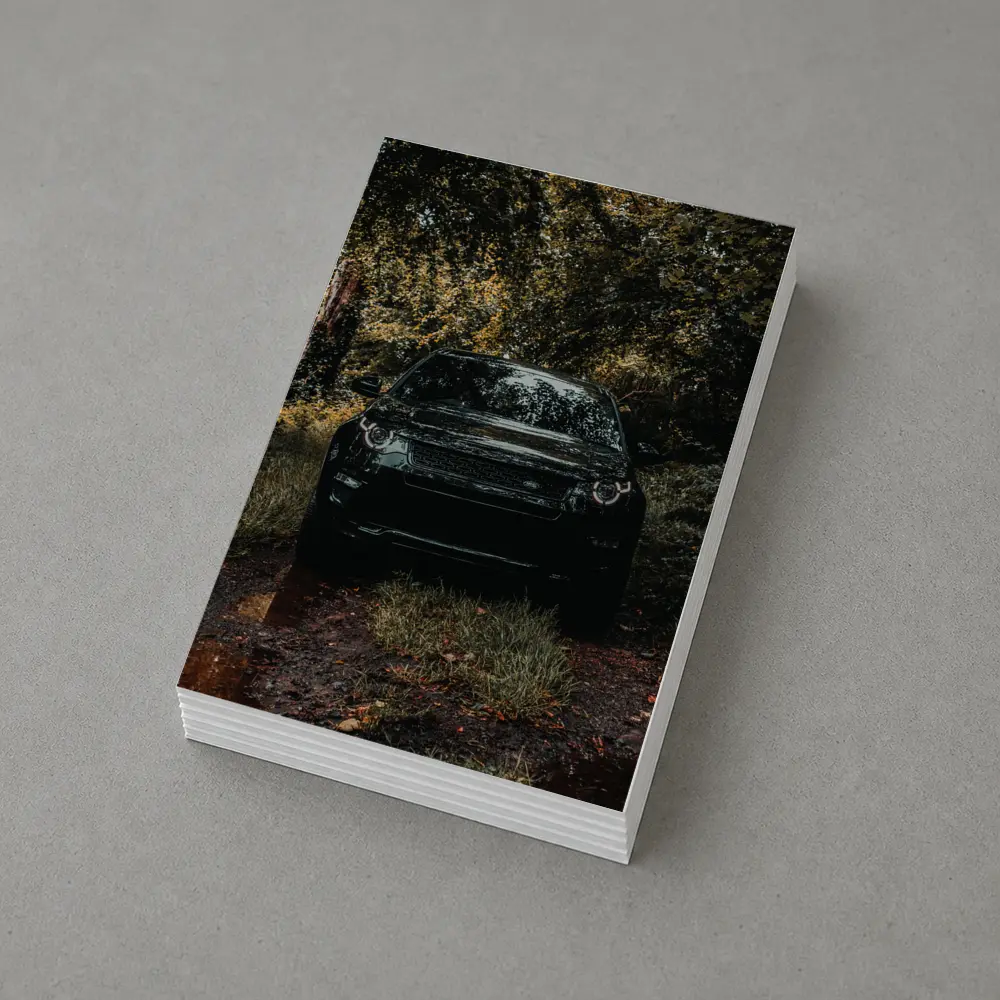 Black Land Rover Discovery Forest Trail – Postcards