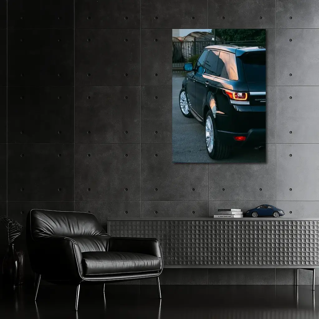 Range Rover Sport Black SUV Parking Lot – Wall Art