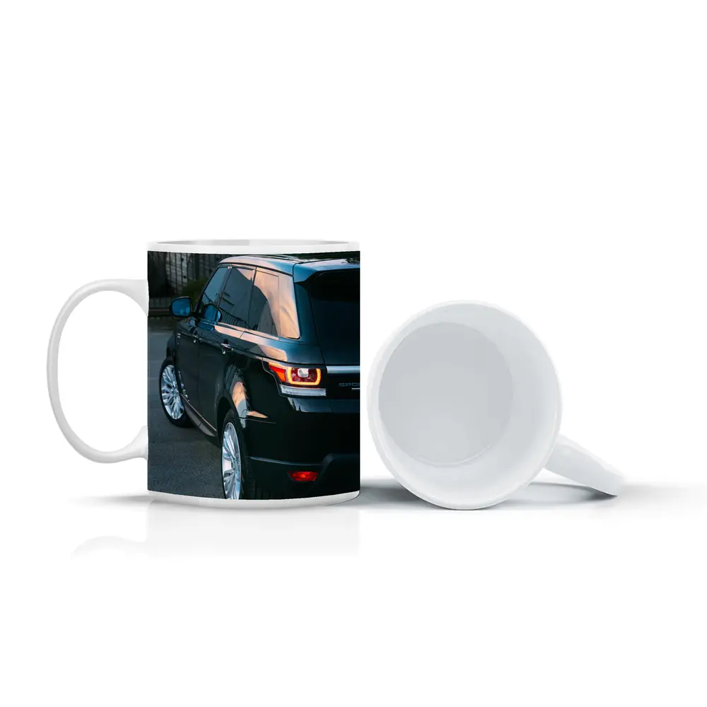 Range Rover Sport Black SUV Parking Lot – Mugs